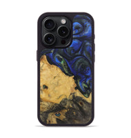 iPhone 15 Pro Wood Phone Case - Cayden (Blue, 724771)