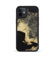 iPhone 12 Wood Phone Case - Jayden (Pure Black, 724772)