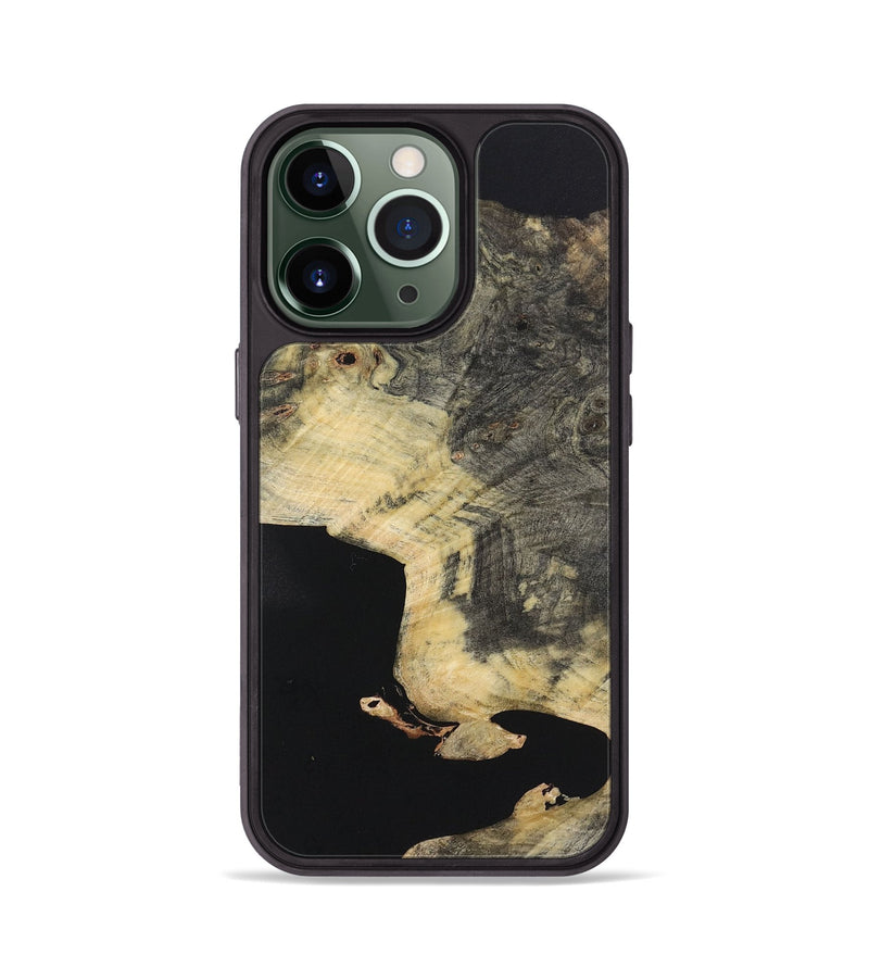 iPhone 13 Pro Wood Phone Case - Jayden (Pure Black, 724772)