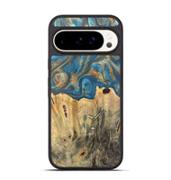 Pixel 9 Pro Wood Phone Case - Jermaine (Teal & Gold, 724793)