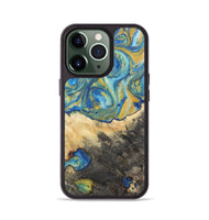 iPhone 13 Pro Wood Phone Case - Chase (Teal & Gold, 724795)