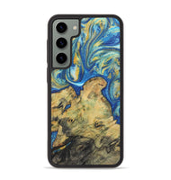 Galaxy S23 Plus Wood Phone Case - Kameron (Teal & Gold, 724805)