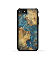 iPhone SE Wood Phone Case - Crew (Teal & Gold, 724807)