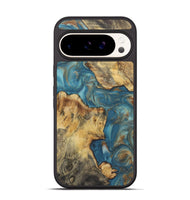 Pixel 9 Wood Phone Case - Crew (Teal & Gold, 724807)