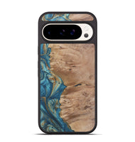 Pixel 9 Wood Phone Case - Lane (Teal & Gold, 724810)