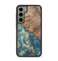 Galaxy S23 Plus Wood Phone Case - Stacy (Teal & Gold, 724811)