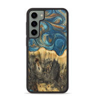 Galaxy S23 Plus Wood Phone Case - Melinda (Teal & Gold, 724814)