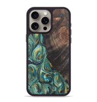 iPhone 15 Pro Max Wood Phone Case - Brandon (Green, 724817)