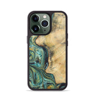 iPhone 13 Pro Wood Phone Case - Todd (Green, 724818)