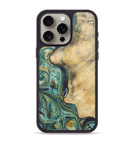 iPhone 15 Pro Max Wood Phone Case - Todd (Green, 724818)