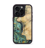 iPhone 15 Pro Wood Phone Case - Todd (Green, 724818)