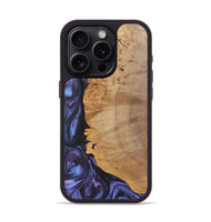 iPhone 15 Pro Wood Phone Case - Omar (Purple, 724822)