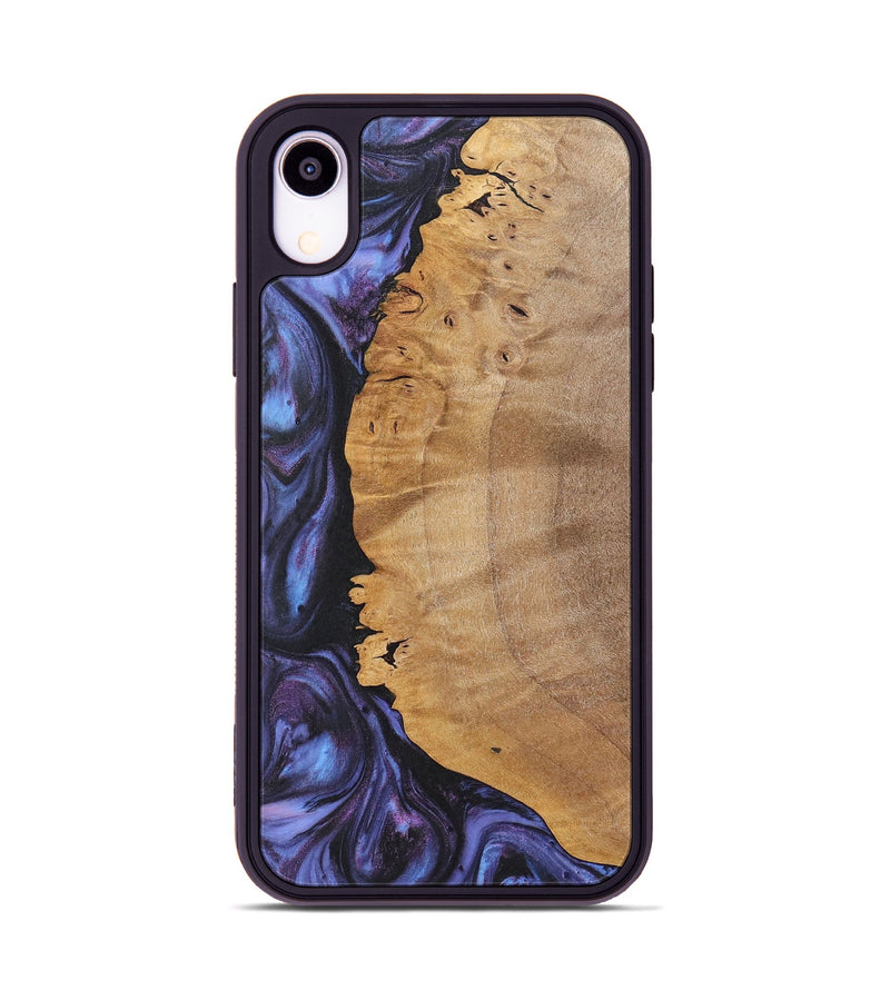 iPhone Xr Wood Phone Case - Omar (Purple, 724822)