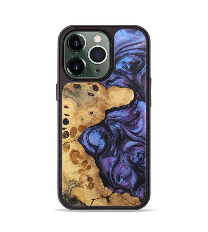 iPhone 13 Pro Wood Phone Case - Mildred (Purple, 724824)