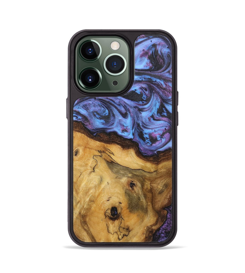 iPhone 13 Pro Wood Phone Case - Clay (Purple, 724825)