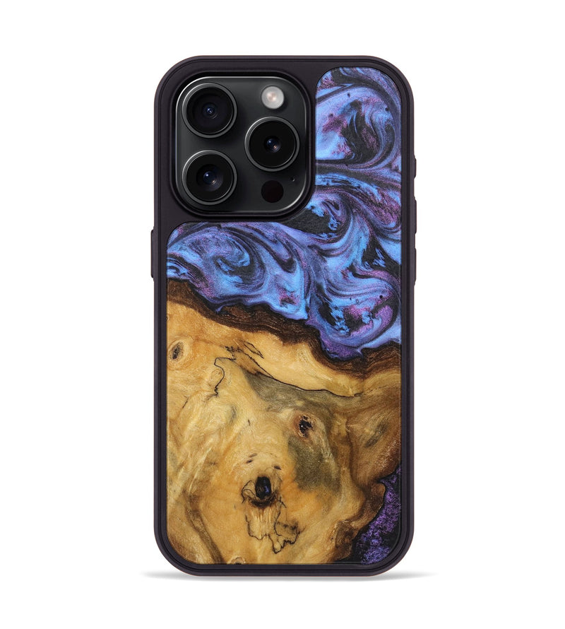 iPhone 15 Pro Wood Phone Case - Clay (Purple, 724825)