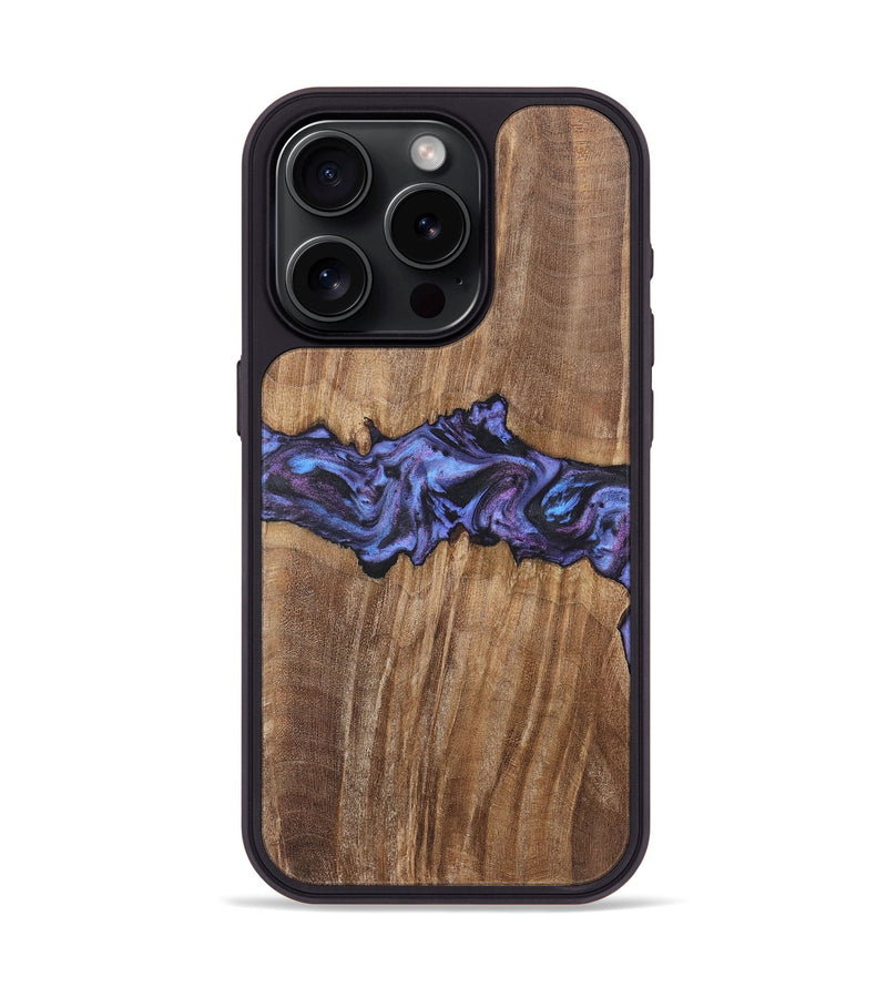 iPhone 15 Pro Wood Phone Case - Jolene (Purple, 724826)