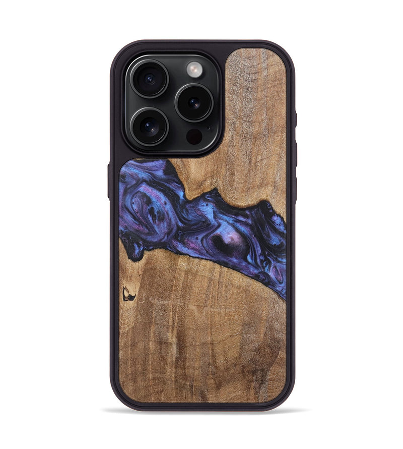 iPhone 15 Pro Wood Phone Case - Madelyn (Purple, 724827)