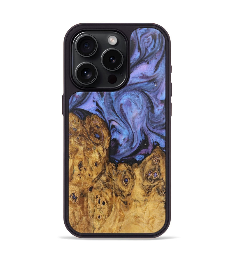 iPhone 15 Pro Wood Phone Case - Pablo (Purple, 724828)