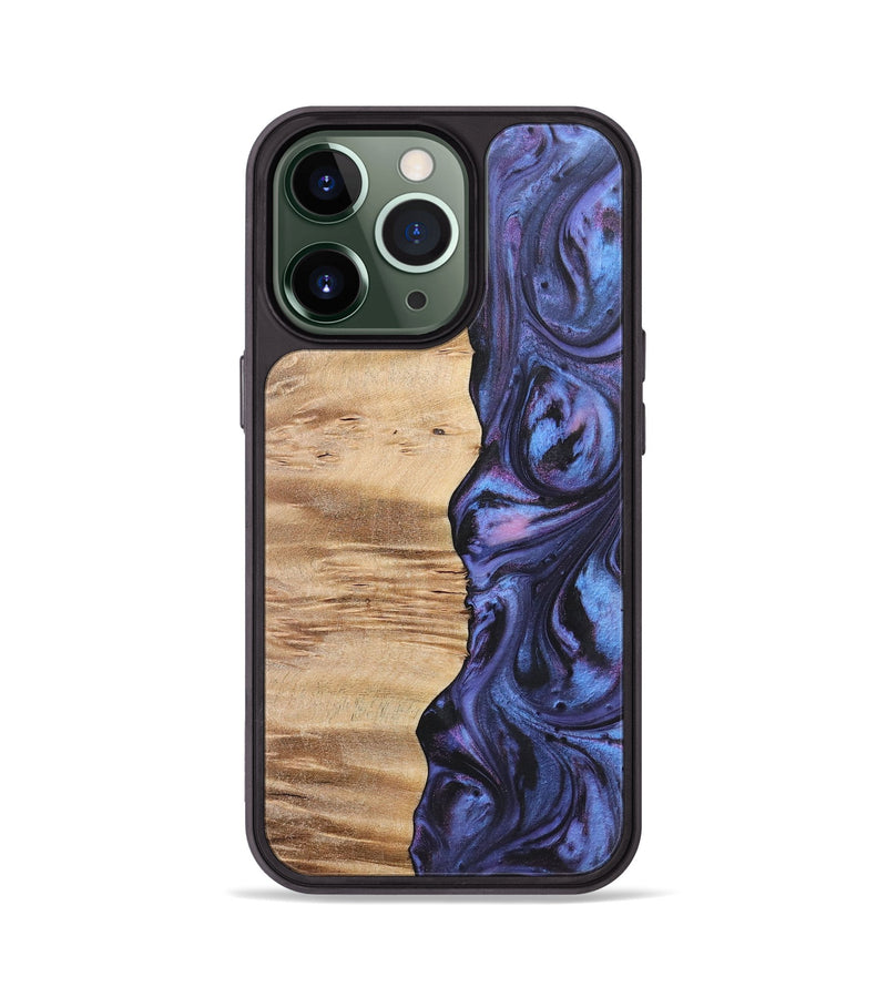 iPhone 13 Pro Wood Phone Case - Zion (Purple, 724833)