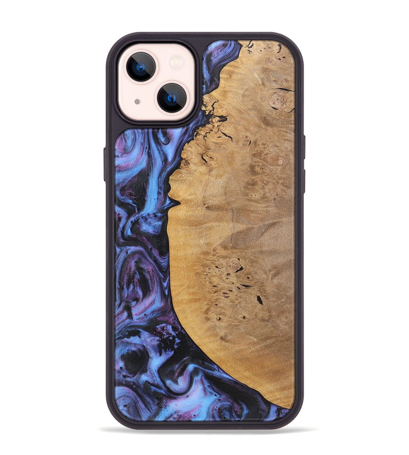 iPhone 14 Plus Wood Phone Case - Alina (Purple, 724836)