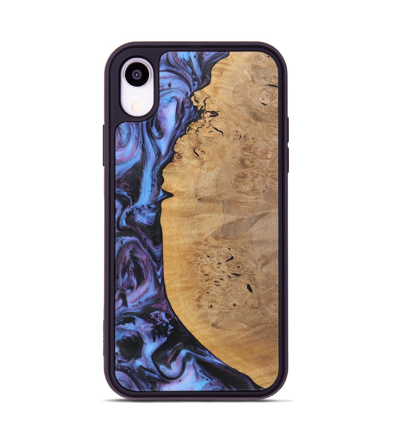 iPhone Xr Wood Phone Case - Alina (Purple, 724836)