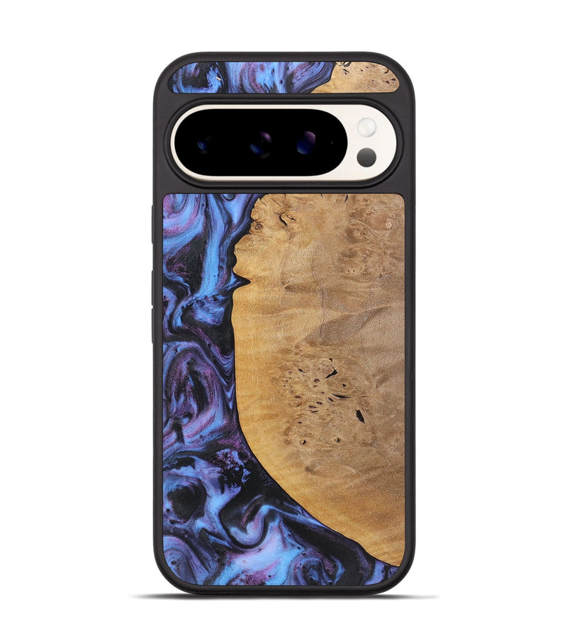 Pixel 9 Wood Phone Case - Alina (Purple, 724836)