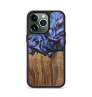 iPhone 13 Pro Wood Phone Case - Fernanda (Purple, 724837)