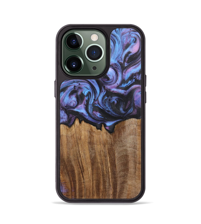 iPhone 13 Pro Wood Phone Case - Fernanda (Purple, 724837)