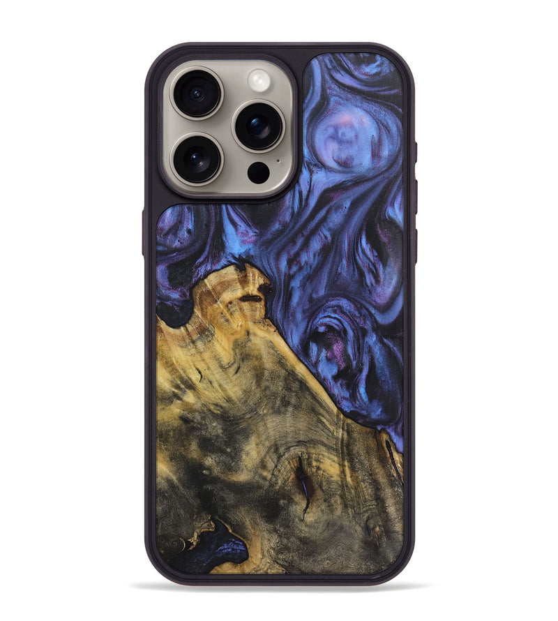 iPhone 15 Pro Max Wood Phone Case - Reginald (Purple, 724838)