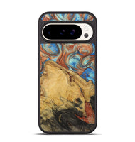 Pixel 9 Pro Wood Phone Case - Wesley (Teal & Gold, 724983)