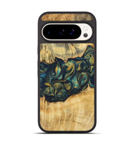 Pixel 9 Pro Wood Phone Case - Asher (Teal & Gold, 724984)