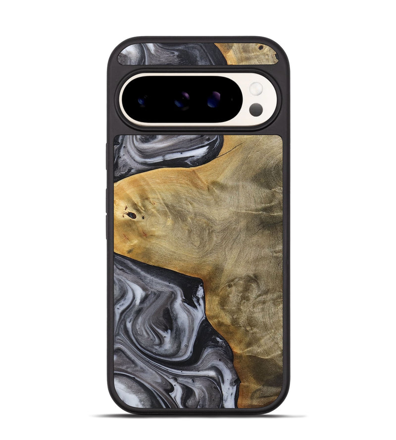 Pixel 9 Wood Phone Case - Landen (Black & White, 725021)