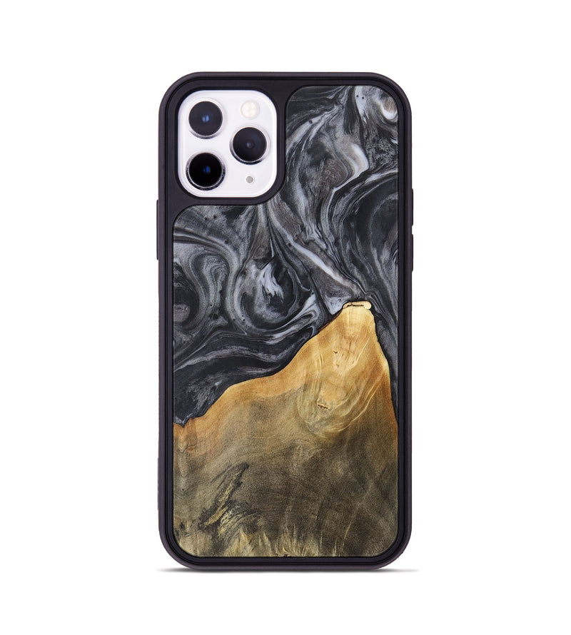 iPhone 11 Pro Wood Phone Case - Ethan (Black & White, 725025)