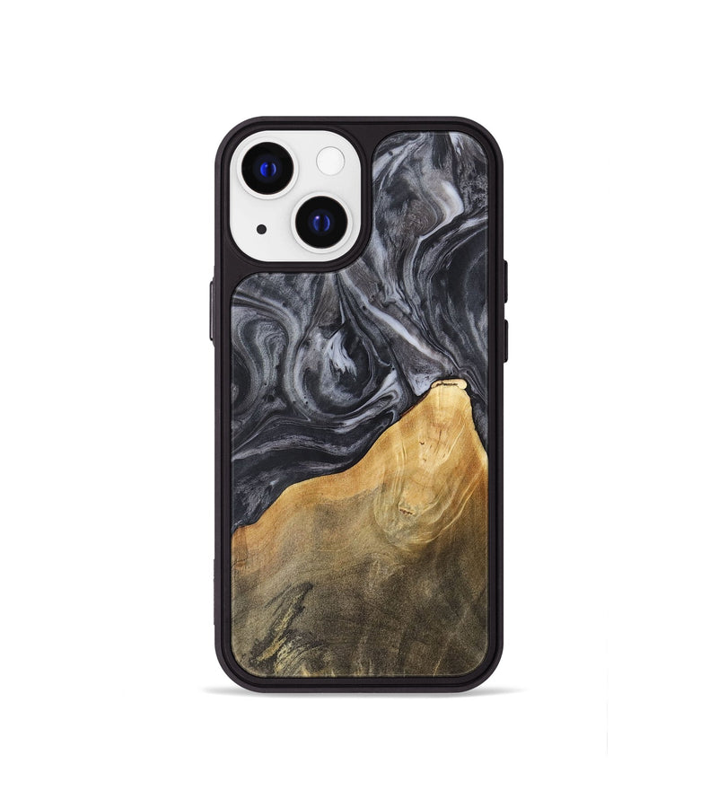 iPhone 13 mini Wood Phone Case - Ethan (Black & White, 725025)