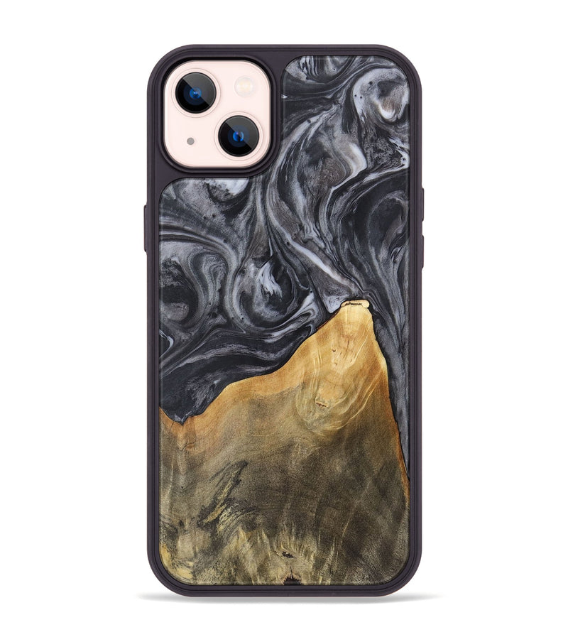 iPhone 14 Plus Wood Phone Case - Ethan (Black & White, 725025)