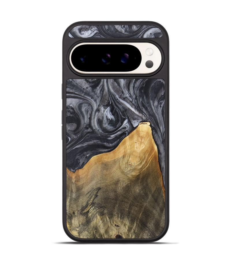 Pixel 9 Wood Phone Case - Ethan (Black & White, 725025)