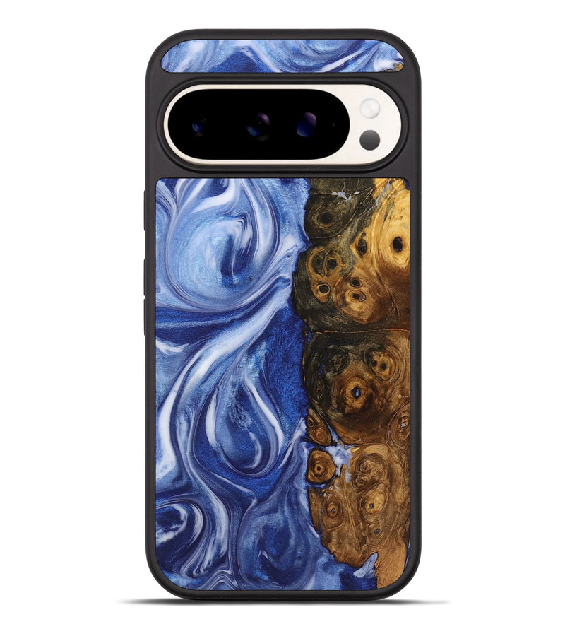 Pixel 9 Pro XL Wood Phone Case - Malachi (Blue, 725031)