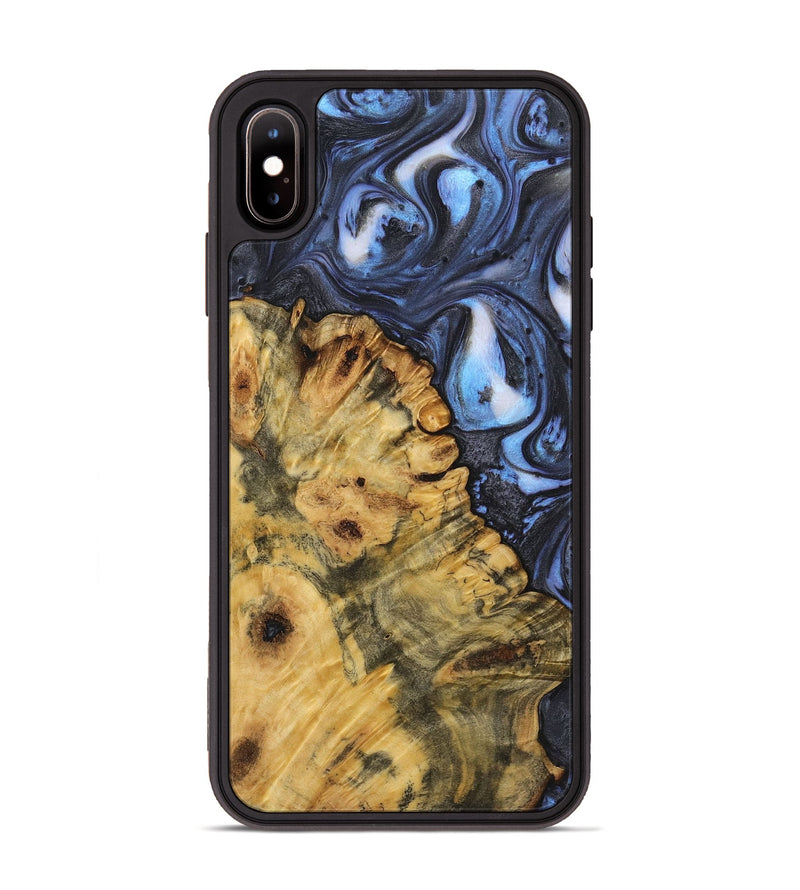 iPhone Xs Max Wood Phone Case - Claire (Blue, 725037)