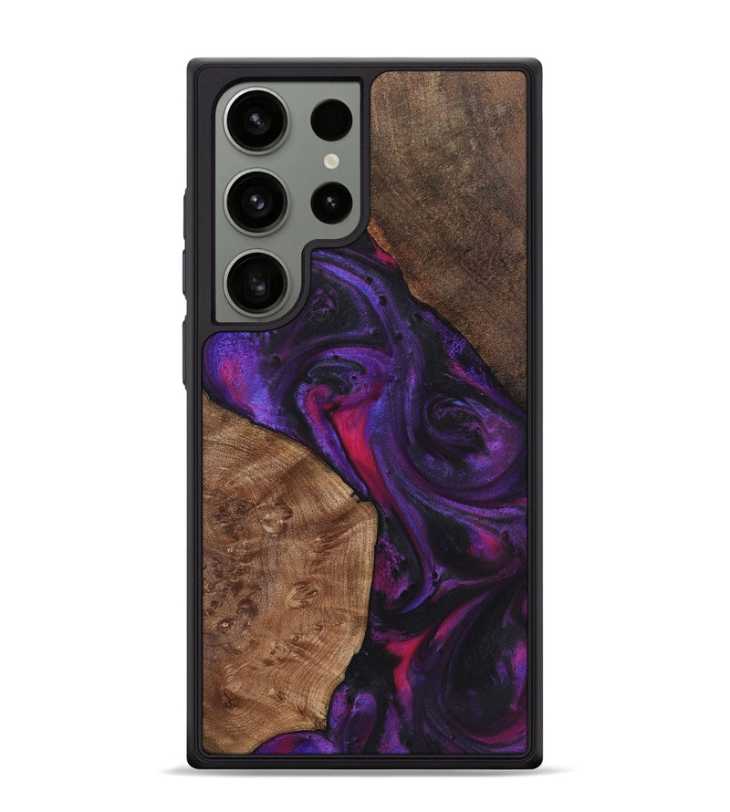 Galaxy S24 Ultra Wood Phone Case - Braydon (Purple, 725054)