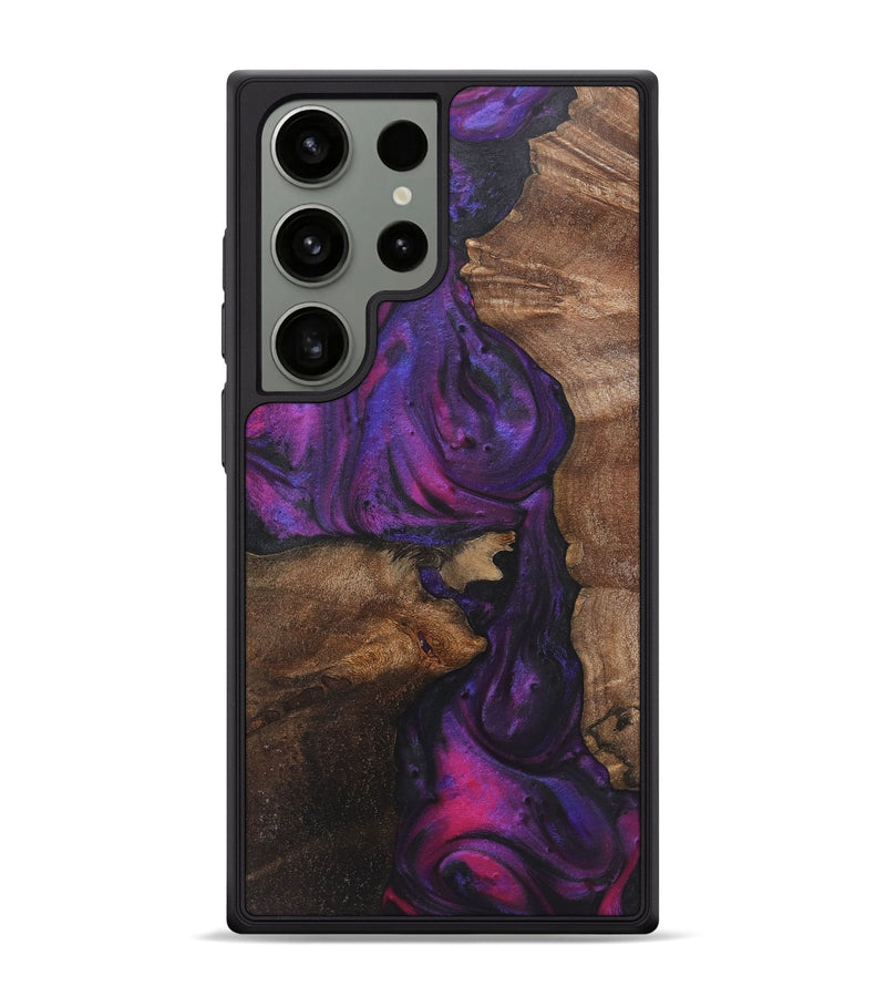 Galaxy S24 Ultra Wood Phone Case - Delbert (Purple, 725059)