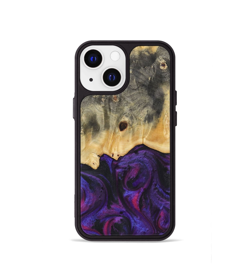 iPhone 13 mini Wood Phone Case - Yahir (Purple, 725061)