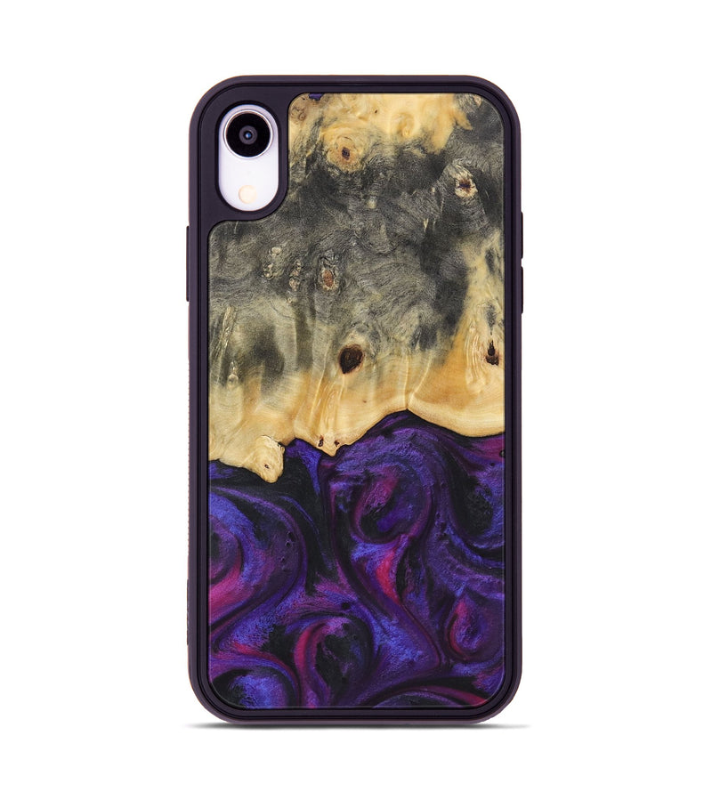 iPhone Xr Wood Phone Case - Yahir (Purple, 725061)