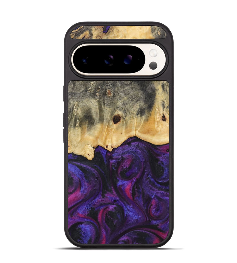 Pixel 9 Wood Phone Case - Yahir (Purple, 725061)