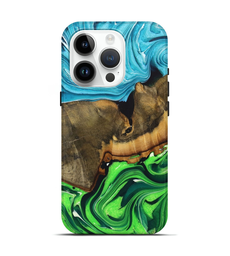 iPhone 15 Pro Wood Live Edge Phone Case - Sheila (Ombre, 725072)