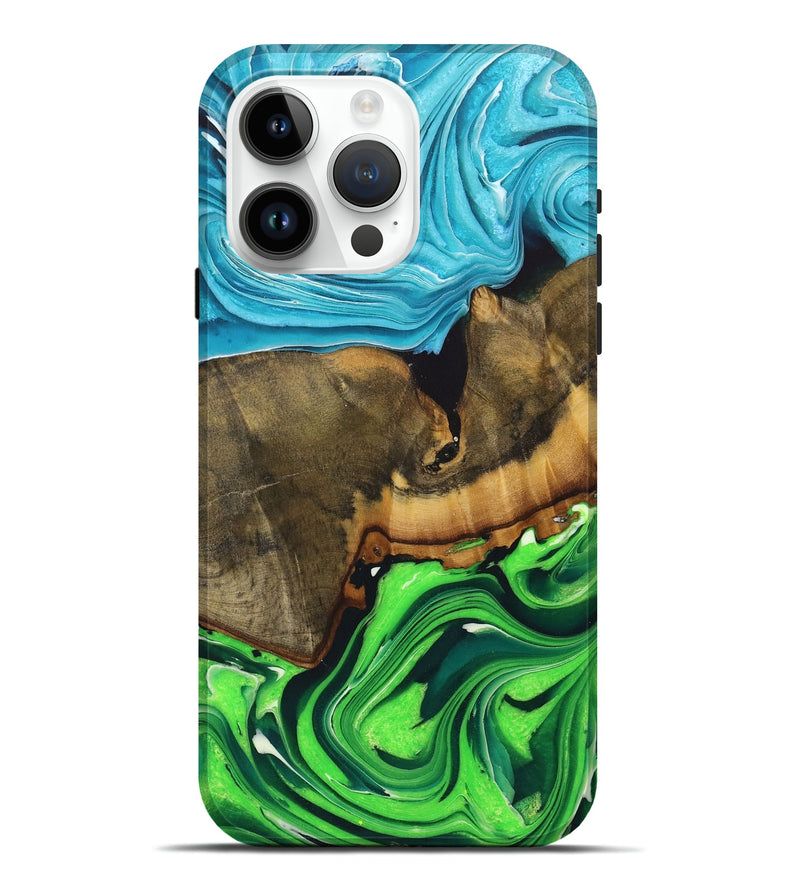 iPhone 15 Pro Max Wood Live Edge Phone Case - Sheila (Ombre, 725072)