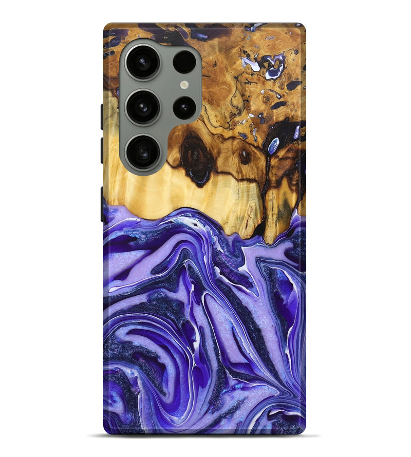 Galaxy S24 Ultra Wood Live Edge Phone Case - Nikolas (Purple, 725076)