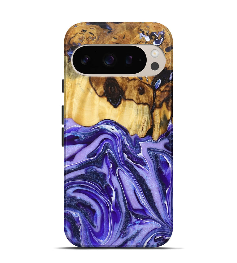 Pixel 9 Pro Wood Live Edge Phone Case - Nikolas (Purple, 725076)