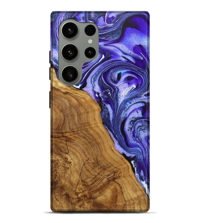 Galaxy S24 Ultra Wood Live Edge Phone Case - Molly (Purple, 725077)