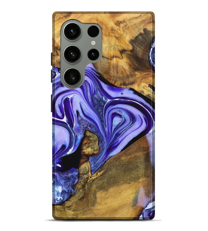 Galaxy S24 Ultra Wood Live Edge Phone Case - Clifford (Purple, 725079)